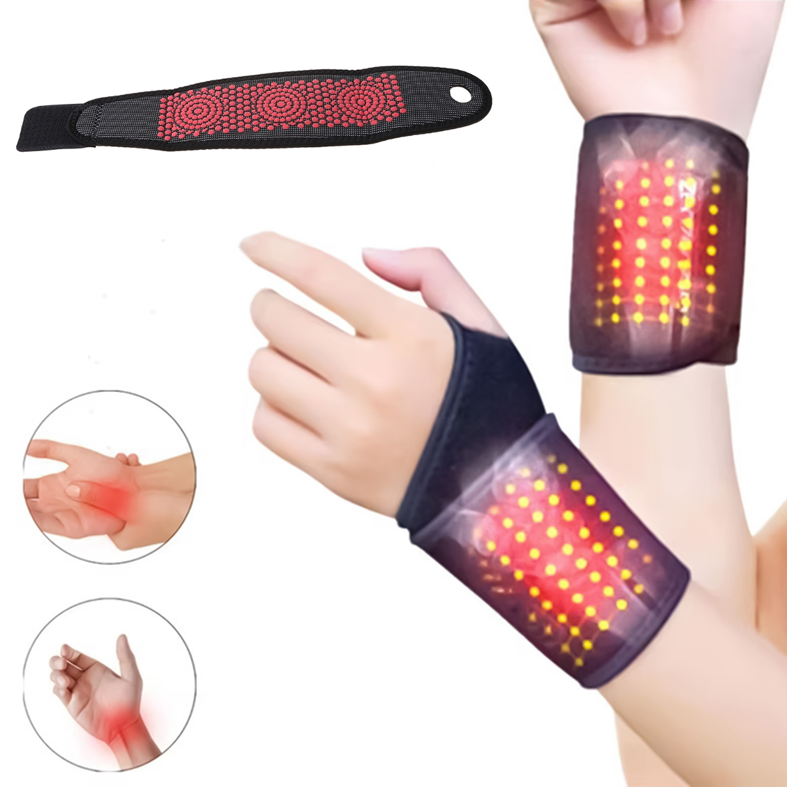 Wrist Wrap Support - 1/2 szt. Samonagrzewający się stabilizator nadgarstka