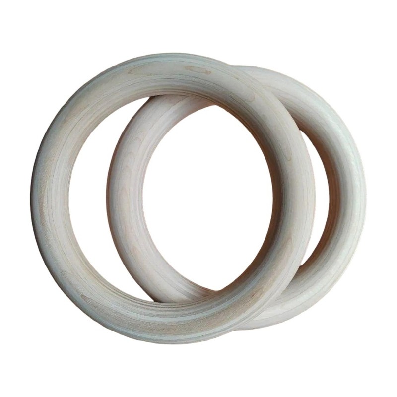 Gymnastic Ring Wood - HOES-Drewniane Pierścienie Gimnastyczne-1 Para, Odpowiednie do
