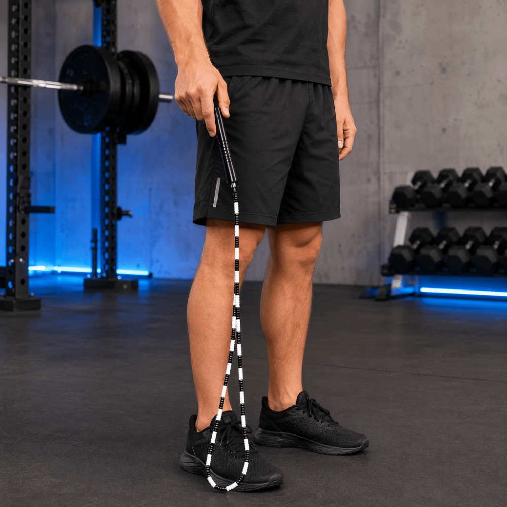 Skipping Rope Pvc - Wytrzymała, regulowana długość, regulowana skakanka z