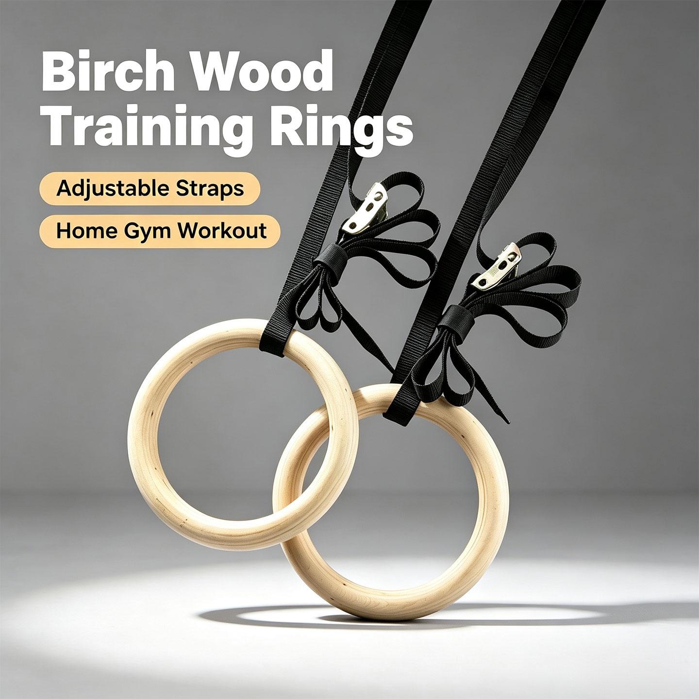 Kolce gimnastyczne z drewna br – Gymnastic Ring Wood recenzja i cena