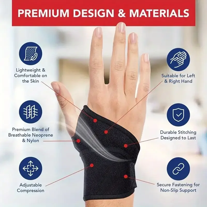 Regulowany stabilizator nadgar – Wrist Wrap Support recenzja i cena
